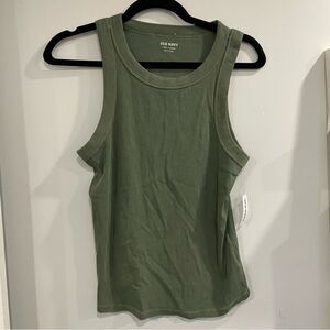 3/$25 ✺ Old Navy Tank Top Ribbed Army Green Snug Top L Tall